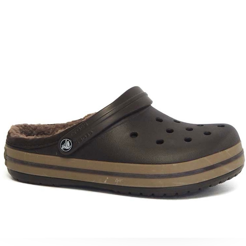 CROCS Dark Brown Clogs with Soft Lining Size 12